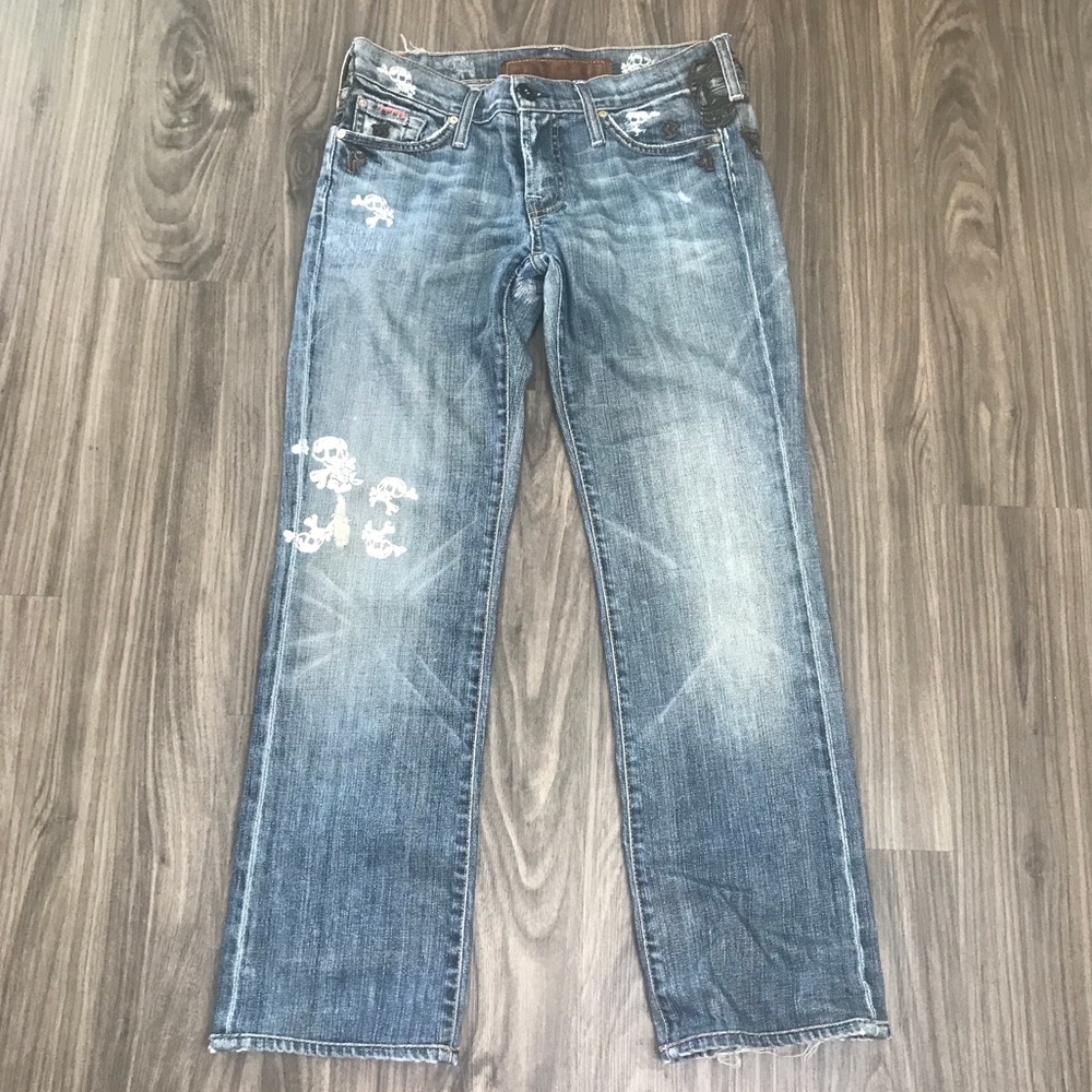 7 For All Mankind Skull Jeans size 28